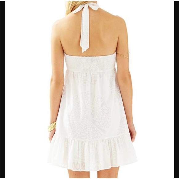 Lilly Pulitzer nwt Arabella white Halter dress - Picture 2 of 8